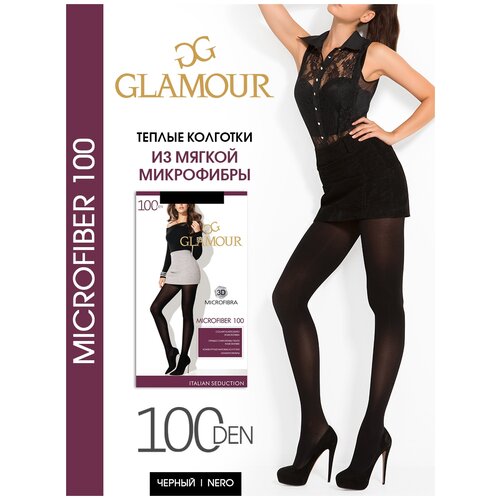 Колготки  Glamour Microfiber, 100 den, черный