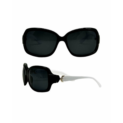 Солнцезащитные очки , черный (черный/коричневый/бордовый/белый)