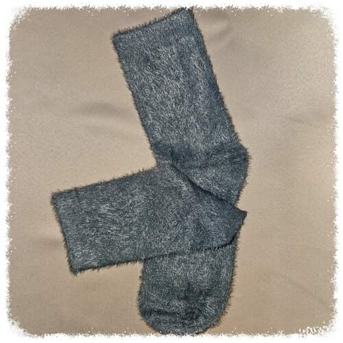 Носки Натали, серый (серый/коричневый/бордовый/хаки/темно-серый/коричневый-бежевый) - изображение №1