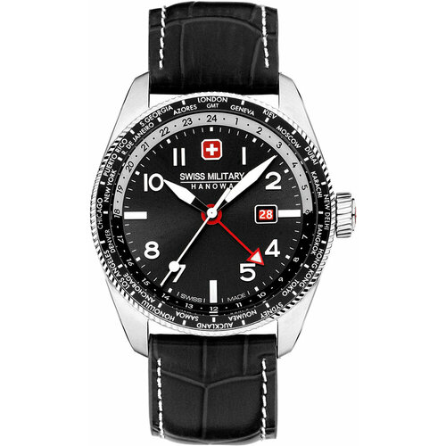 Наручные часы Swiss Military Hanowa Наручные часы Swiss Military Hanowa SMWGB0000504, черный, серебряный (черный/серебристый)