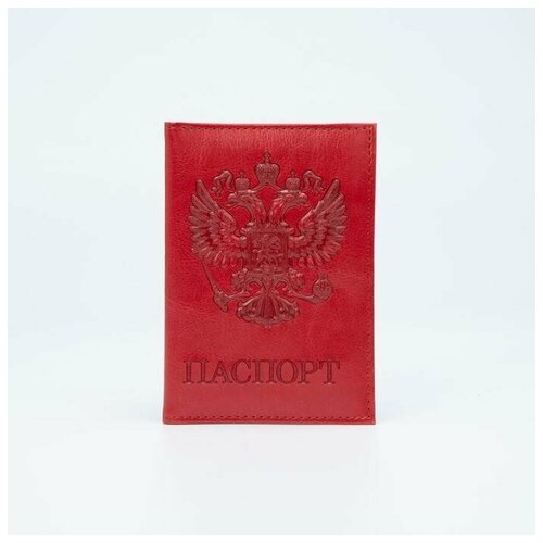 Обложка для паспорта , красный - изображение №1