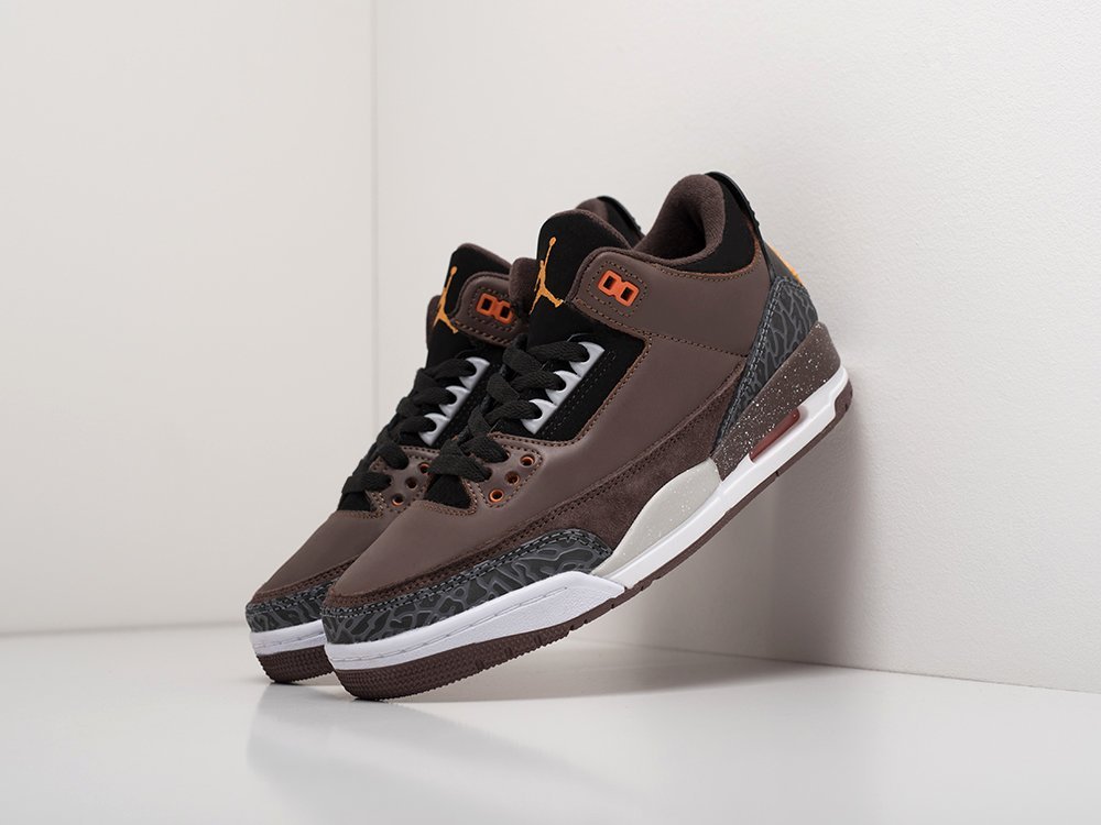 Кроссовки Nike Air Jordan 3 (коричневый) - изображение №1