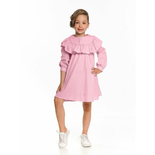 Платье Mini Maxi, хлопок, однотонное, голубой (розовый/голубой)
