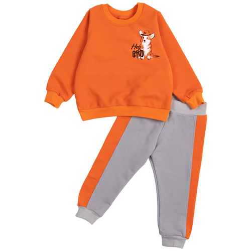 Комплект одежды  Совёнок Дона, оранжевый, серый (серый/оранжевый)