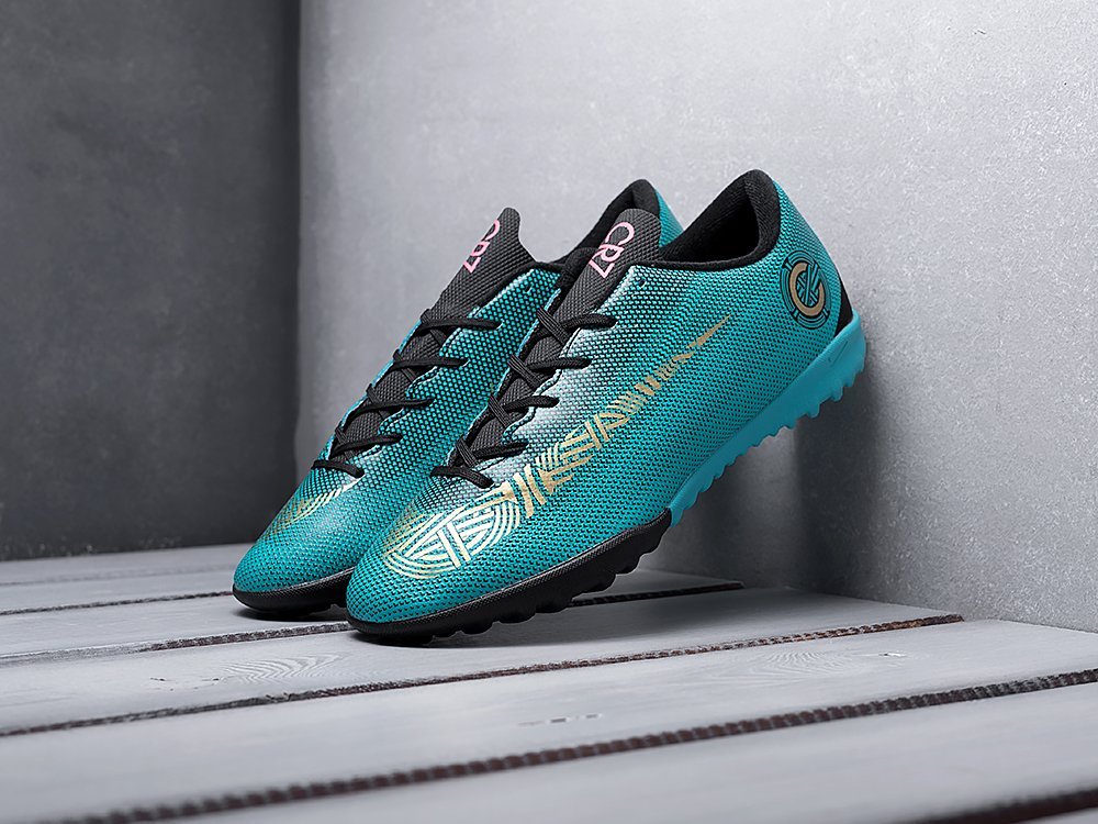 Футбольная обувь Nike Mercurial Vapor XII TF (зеленый) - изображение №1
