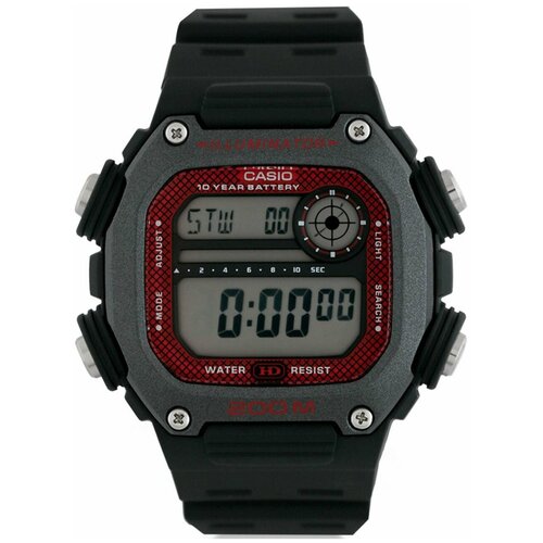 Наручные часы CASIO Collection Наручные часы CASIO DW-291H-1B, черный, красный (серый/черный/красный/бордовый)
