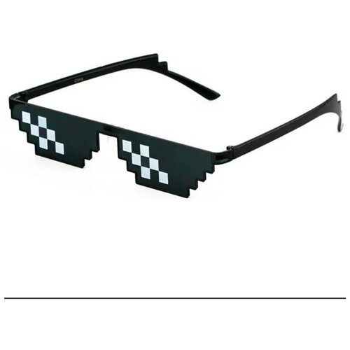 Пиксельные очки из Майнкрафт (черный)
