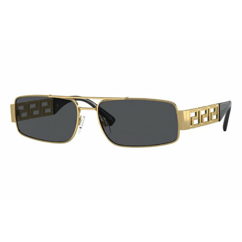 Солнцезащитные очки Versace, серый (серый/золотистый)