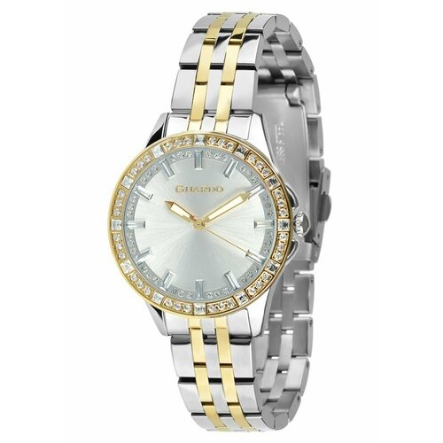 Наручные часы Guardo Наручные часы Guardo Premium 12750-5, серебряный, золотой (серебристый/золотистый)