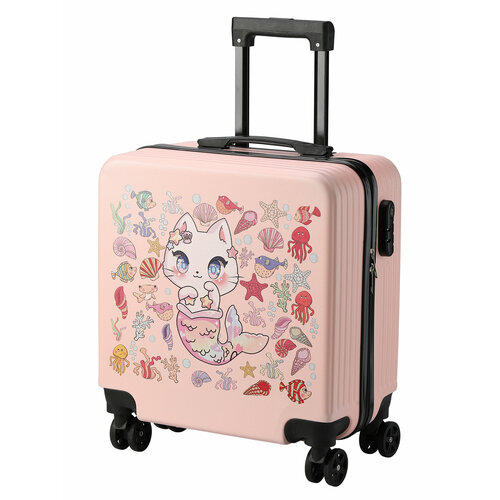 Умный чемодан  LATS 635, ручная кладь, 40х48х23 см, 2.2 кг, розовый