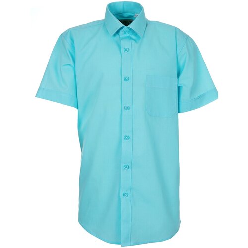 Школьная рубашка Tsarevich, бирюзовый (голубой/бирюзовый/белый)