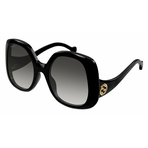 Солнцезащитные очки GUCCI GG1235S 001, серый (серый/черный)