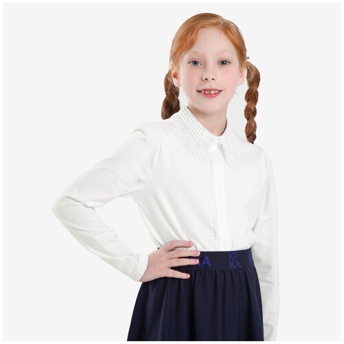 Школьная блуза Kapika, белый (белый/молочный)