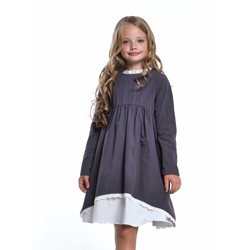 Школьное платье Mini Maxi, серый (серый/графит) - изображение №1