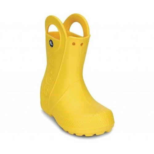 Сапоги резиновые Crocs для девочек, ЭВА, протекторная подошва, желтый