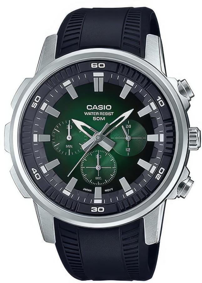 Наручные часы CASIO Collection Casio MTP-E505-3A, зеленый