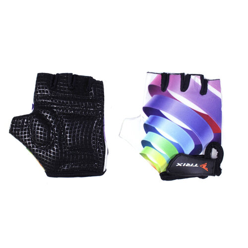 Перчатки TRIX, фиолетовый, черный (черный/фиолетовый/черный-фиолетовый)