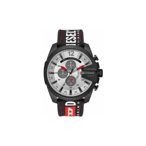 Наручные часы DIESEL Mega Chief DZ4512, серый, черный (серый/черный/красный/серебристый/белый)