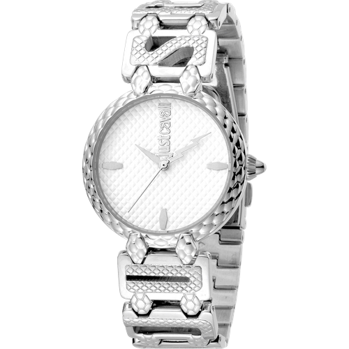 Наручные часы Just Cavalli Logo Часы наручные Just Cavalli JC1L056M0015 Гарантия 2 года, серебряный, белый (серебристый/белый)