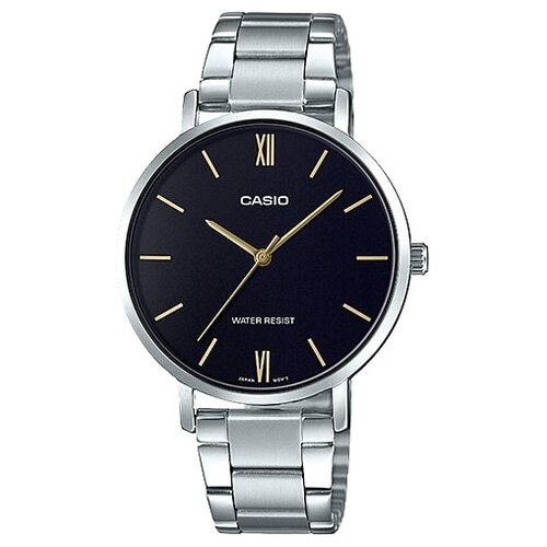 Наручные часы CASIO Collection LTP-VT01D-1B, черный, серебряный (черный/серебристый)