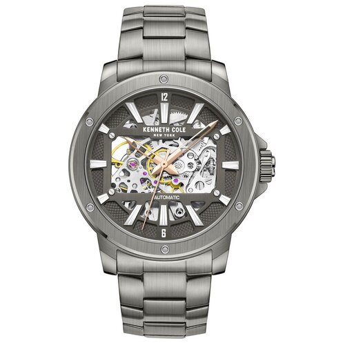 Наручные часы KENNETH COLE Automatic Наручные часы KENNETH COLE KCWGL2237904, серый, серебряный (серый/серебристый/золотистый)