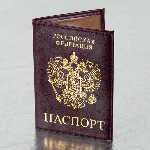 Обложка для паспорта STAFF, фиолетовый - изображение №1