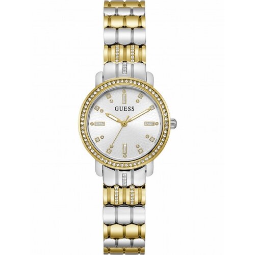 Наручные часы GUESS Dress Наручные часы Guess GW0612L2, белый, серебряный (серебристый/белый/золотистый)