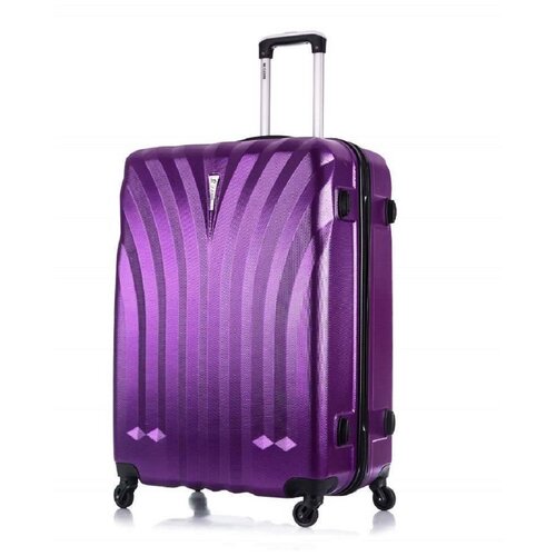 Чемодан L'case, 48 л, фиолетовый