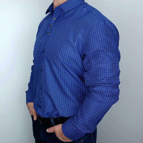 Рубашка DINO SESSUN, синий (синий/белый) - изображение №1