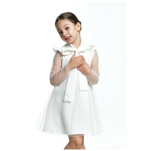 Платье Mini Maxi, в горошек, белый