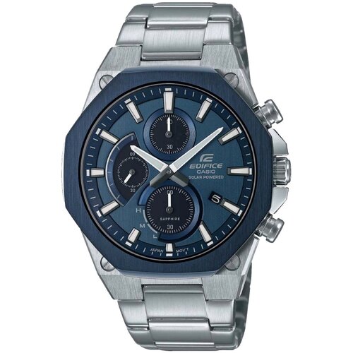 Наручные часы CASIO Edifice Часы ``CASIO`` EFS-S570DB-2A мужские японские наручные часы с секундомером, датой и солнечной батареей, синий