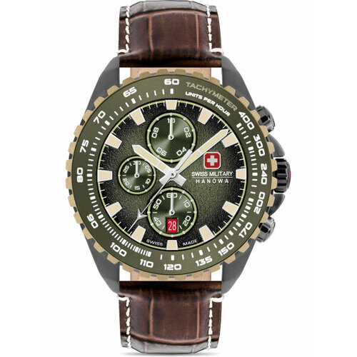 Наручные часы Swiss Military Hanowa Наручные часы Swiss Military Hanowa SMWGC0001840, зеленый - изображение №1