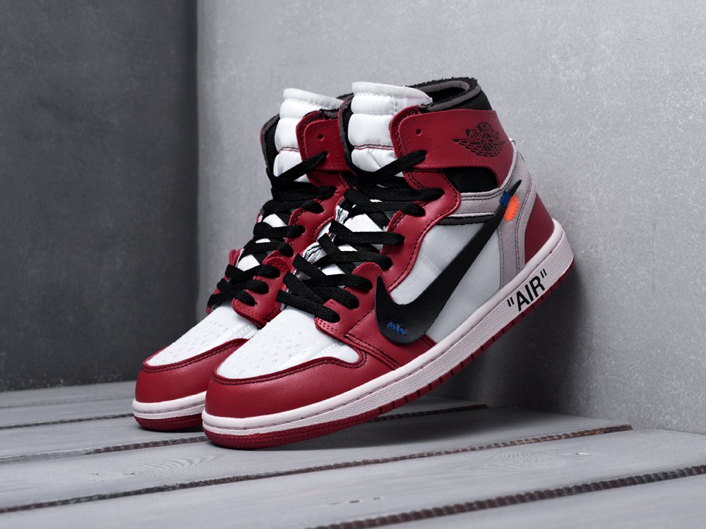 Кроссовки Nike Air Jordan 1 x Off-White (разноцветный) - изображение №1