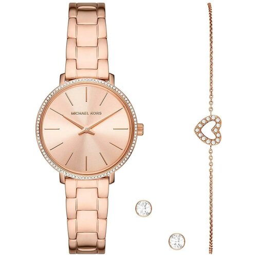 Наручные часы MICHAEL KORS Pyper Наручные часы Michael Kors MK1040, золотой, розовый (розовый/золотистый)