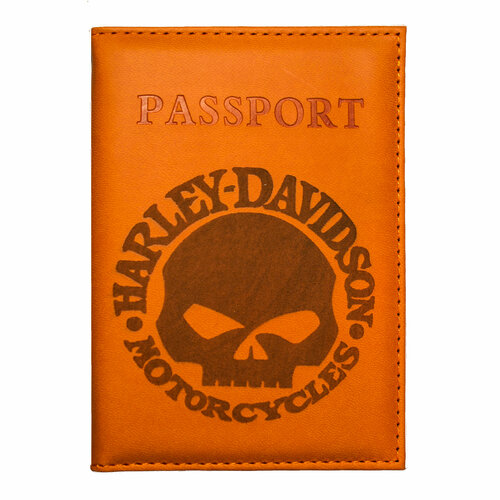 Обложка для паспорта  412076, оранжевый