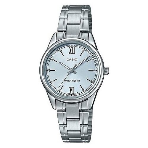 Наручные часы CASIO LTP-V005D-2B3, голубой, серебряный (голубой/серебристый/хром)