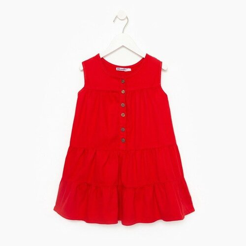 Платье для девочки, цвет красный - изображение №1
