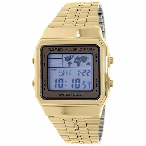 Наручные часы CASIO Collection Casio A500WGA-9D, золотой, желтый (желтый/золотистый) - изображение №1