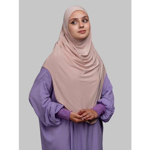 Хиджаб , белый (серый/розовый/бежевый/зеленый/хаки/белый/молочный)