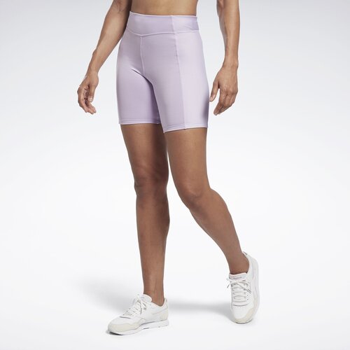 Шорты Reebok YOGA HR RIB SHORT, фиолетовый - изображение №1