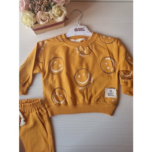 Комплект одежды  BabyWood, коричневый - изображение №1
