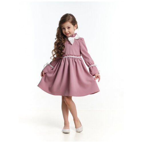 Платье Mini Maxi, однотонное, розовый, фиолетовый (розовый/фиолетовый)
