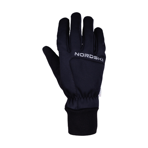 Перчатки Nordski, светоотражающие элементы, с утеплением, черный