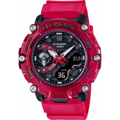 Наручные часы CASIO Наручные часы Casio GA-2200SKL-4A, красный, черный (черный/красный)