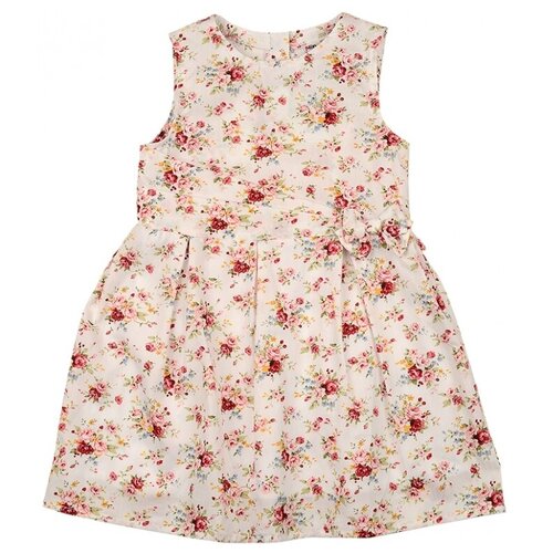 Платье Mini Maxi, хлопок, флористический принт, бирюзовый (черный/розовый/бирюзовый/белый)