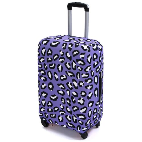 Чехол для чемодана Fancy Armor, черный, фиолетовый (черный/фиолетовый/белый/мультицвет)