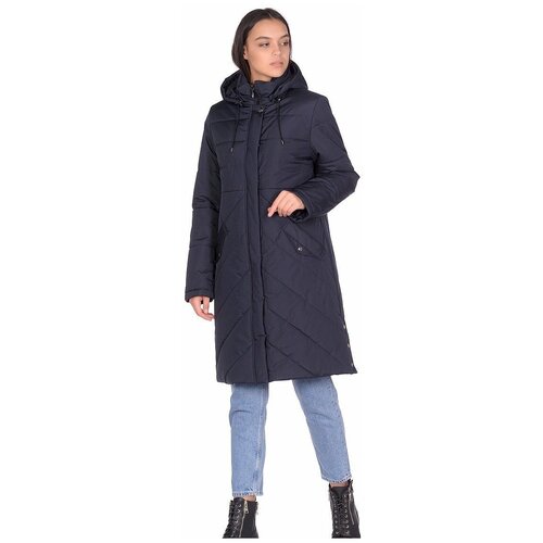 куртка  Maritta зимняя, средней длины, подкладка (тёмно-синий)