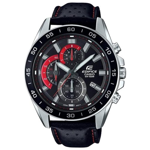 Наручные часы CASIO Edifice EFV-550L-1A, черный, мультиколор (черный/серебристый/серебряный/мультицвет)