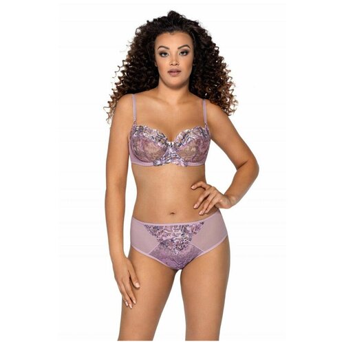 Комплект трусов  слипы Ava Lingerie, средняя посадка, с ластовицей, фиолетовый, 5 шт (фиолетовый/сиреневый)