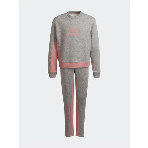 Костюм adidas, серый, розовый (серый/розовый) - изображение №1